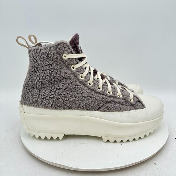 Converse Run Star Hike Hi Platform Men 9.5 Women 11 72202C Sherpa Vapor Boot - Picture 4 of 11